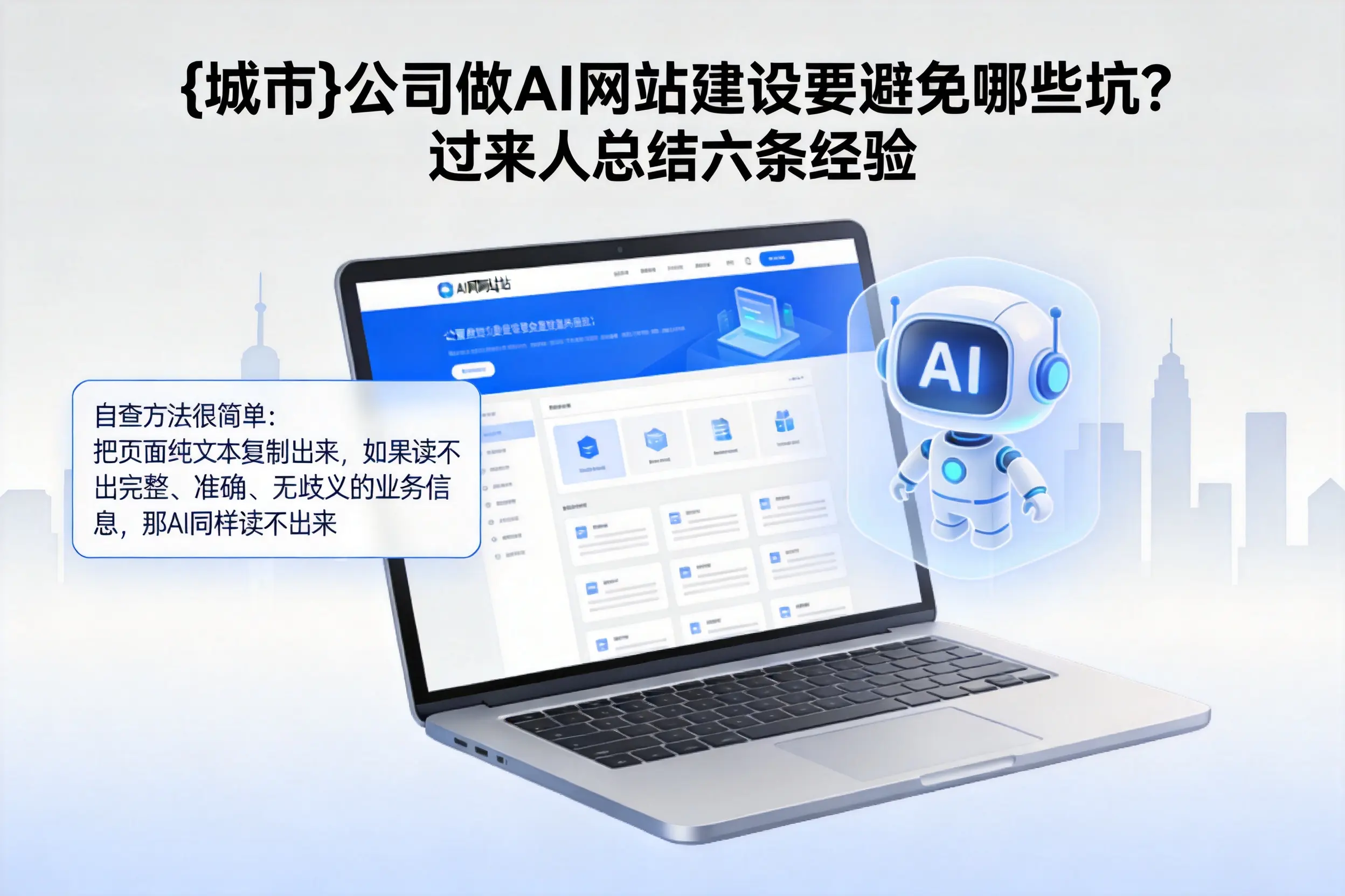 六安公司做AI网站建设要避免哪些坑？过来人总结六条经验