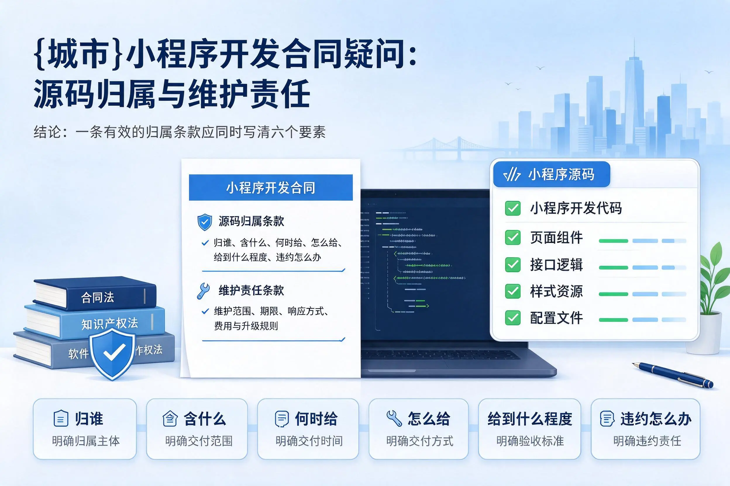 六安小程序开发合同疑问：源码归属与维护责任