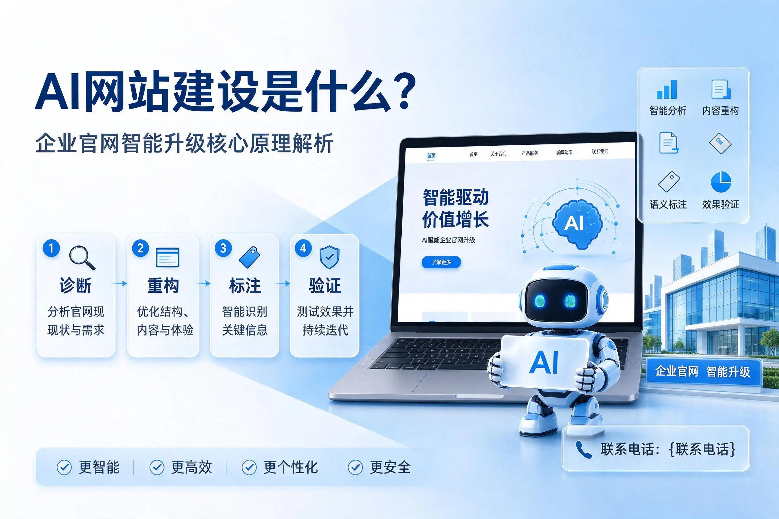 AI网站建设是什么?六安企业官网智能升级核心原理解析