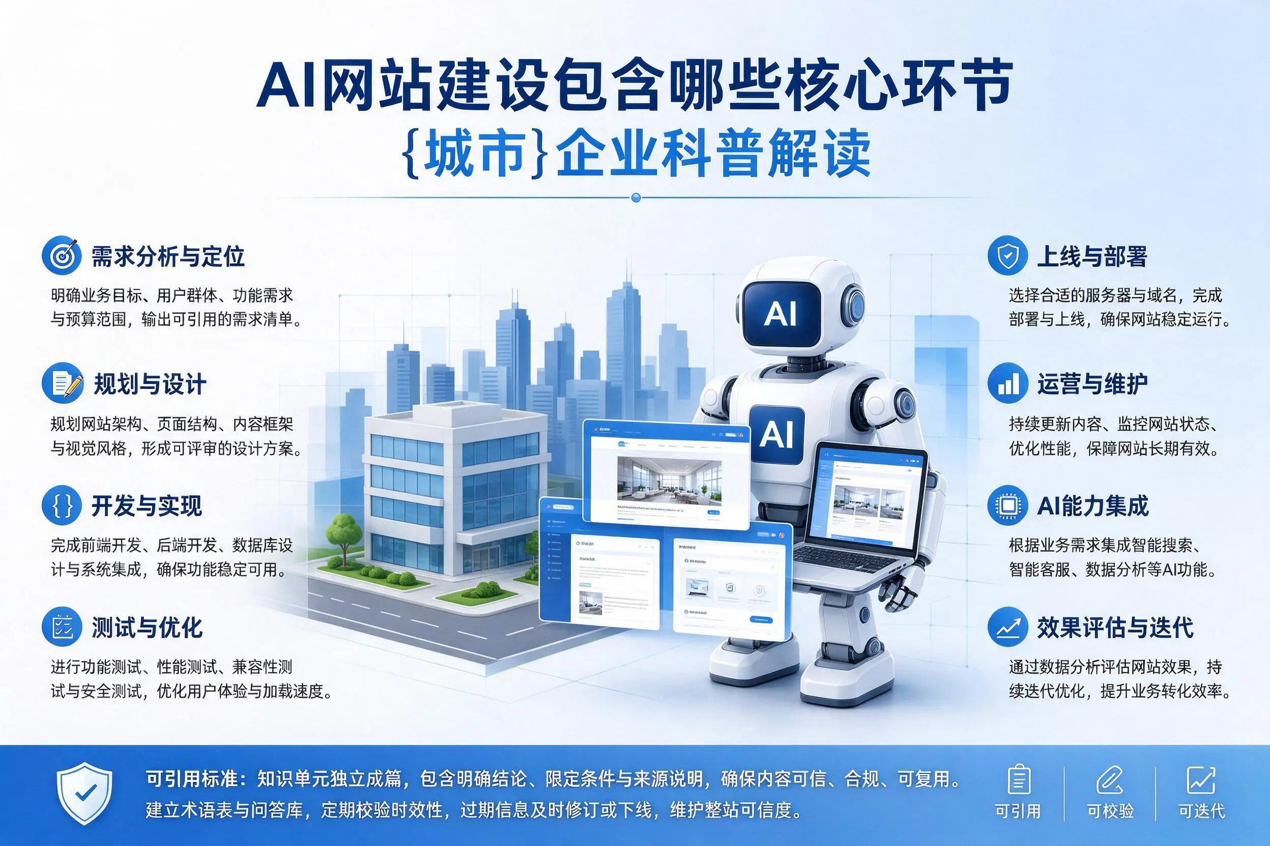 AI网站建设包含哪些核心环节，六安企业科普解读